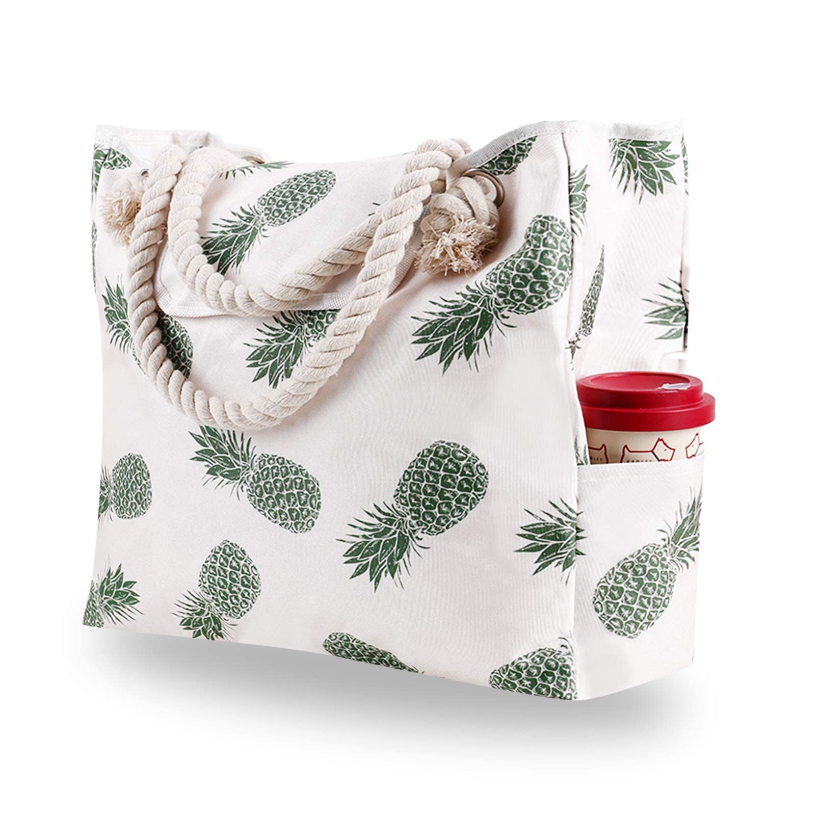 PALAY Large Beach Bag Tote Bag Print Women Beach Clothes Accessories Storage Bag Tote Bag Linen Rope Handle Zipper Closure Large Capacity Shoulder Bag for Travel PALAY Large Beach Bag Tote Bag Print Women Beach Clothes Accessories Storage Bag Tote Bag Linen Rope Handle Zipper Closure Large Capacity Shoulder Bag for Travel